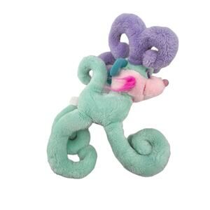 Hooks by Mattel Vintage Plush Stuffed Animal Deer 1987 Mint Green Curved Legs